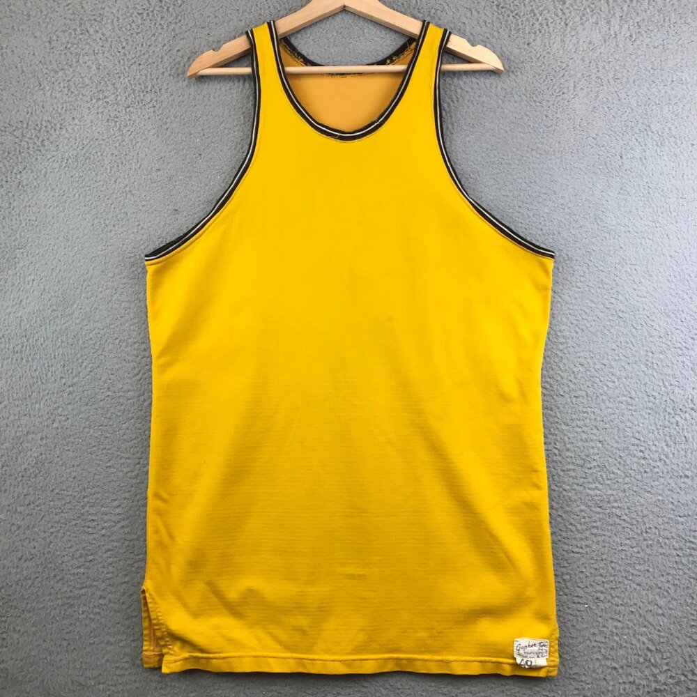 Vintage 70s Minneosta Gopher Sleeveless tank‎ top basketball size 46